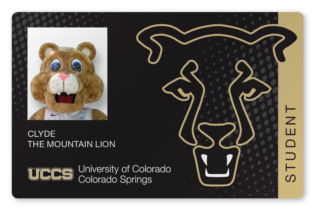 student ID for Clyde the mascot