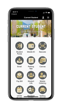 UCCS Mobile App Current Student Home Screen